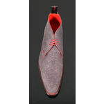 Dexter 'Masuka' - Grey Floral Embossed Suede Chukka Boot