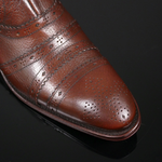 Lynott 'The Libertine' - Cognac Brown Falcon Grain Leather Tall Zip Boot