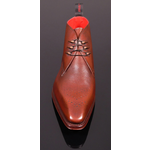 Moon 'Jaws' - Cognac Brown Grain Leather Goodyear Welted Chukka Boot