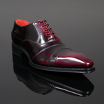Moon 'Melrose' - Burgundy Fume Toe cap Oxford
