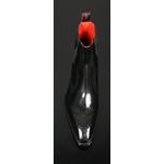 Moon 'Venus' - Black polish Chevron Toe Chelsea boot