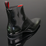 Moon 'Venus' - Shade Green Chevron Toe Chelsea boot