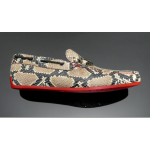 The 'Limelight' - Natural snake driving loafer