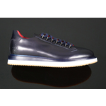 The 'Monaco' - Navy Calf Leather Hybrid Sneaker