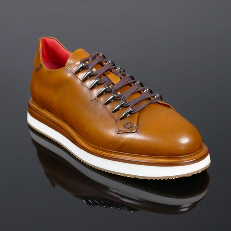 The 'Monaco' - Tiziano Tan Calf Leather Hybrid Sneaker